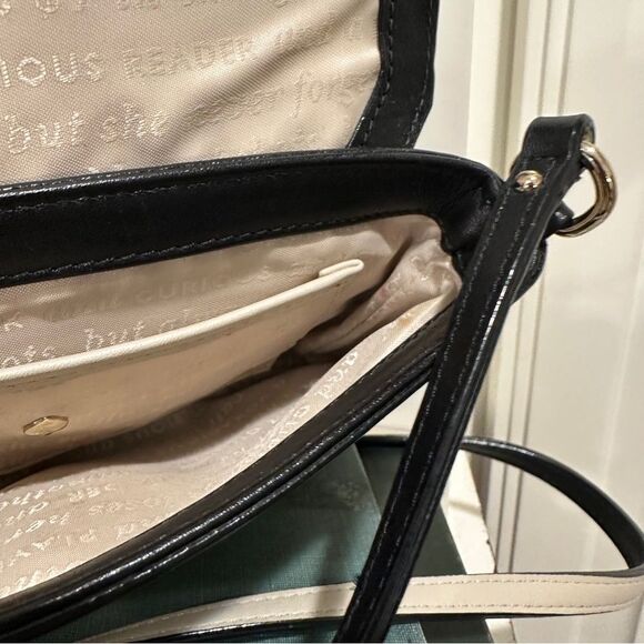 KATE SPADE Brightspot Avenue Sally Crossbody Bag Womens Black Leather Turnlock - Picture 10 of 10